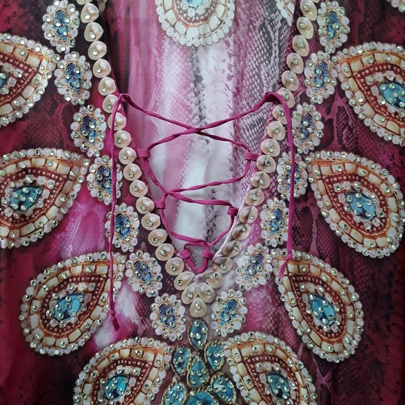 Multicolored long top see through - Picture 3 of 4